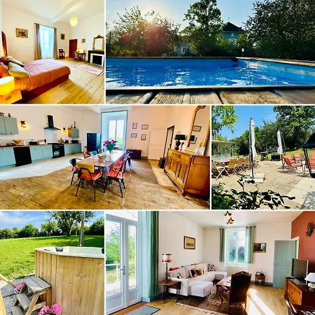 Le Pavillon, Grand Manoir Du Xviie Avec Piscine, Bain Nordique Et Acces Prive A La Charente Villa Alloue Exterior photo
